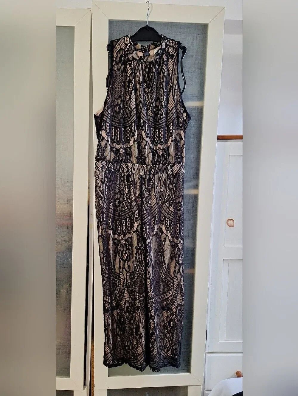 XL Petite Black Lace Jumpsuit